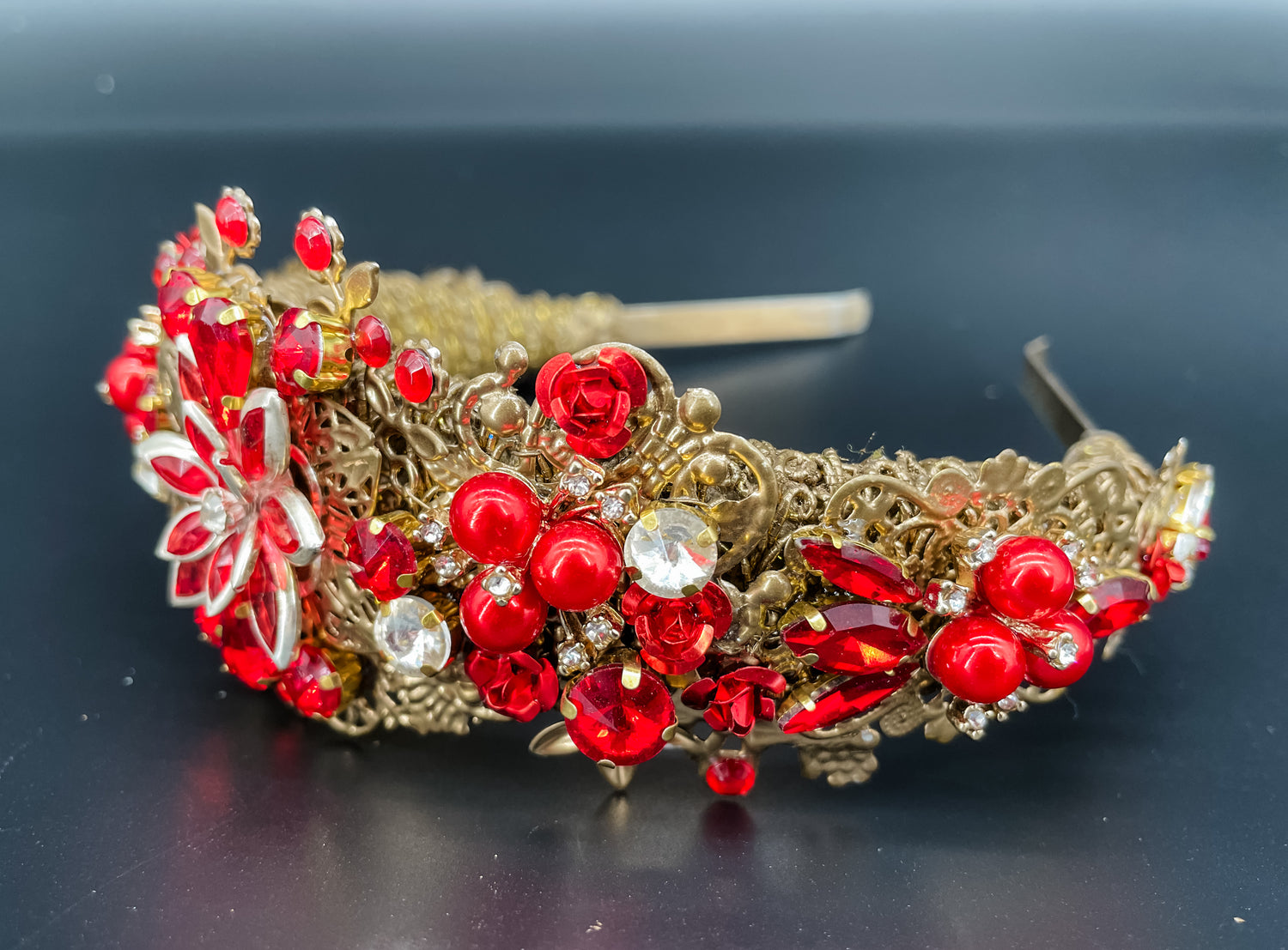 Scarlet Elegance Crown