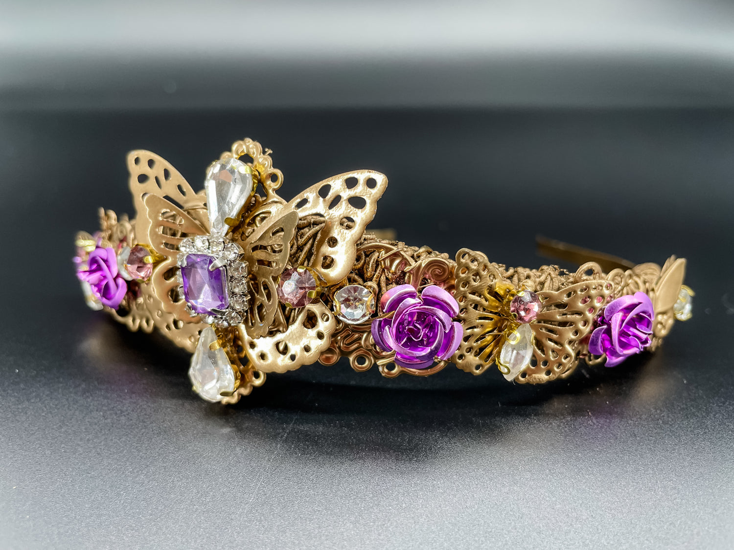 Petit Lavender Butterfly Tiara