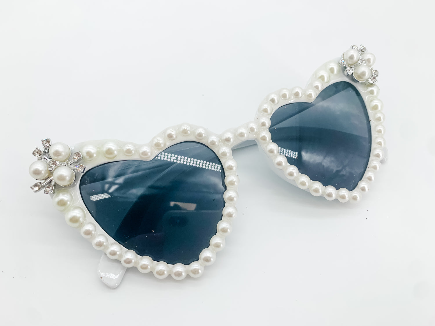 KIDS SIZE Pearl cabochon heart Sunglasses