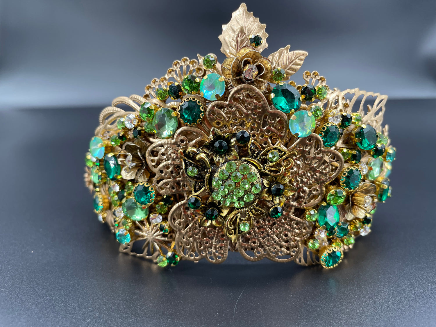 Deluxe Emerald Fae Enchantress Crown