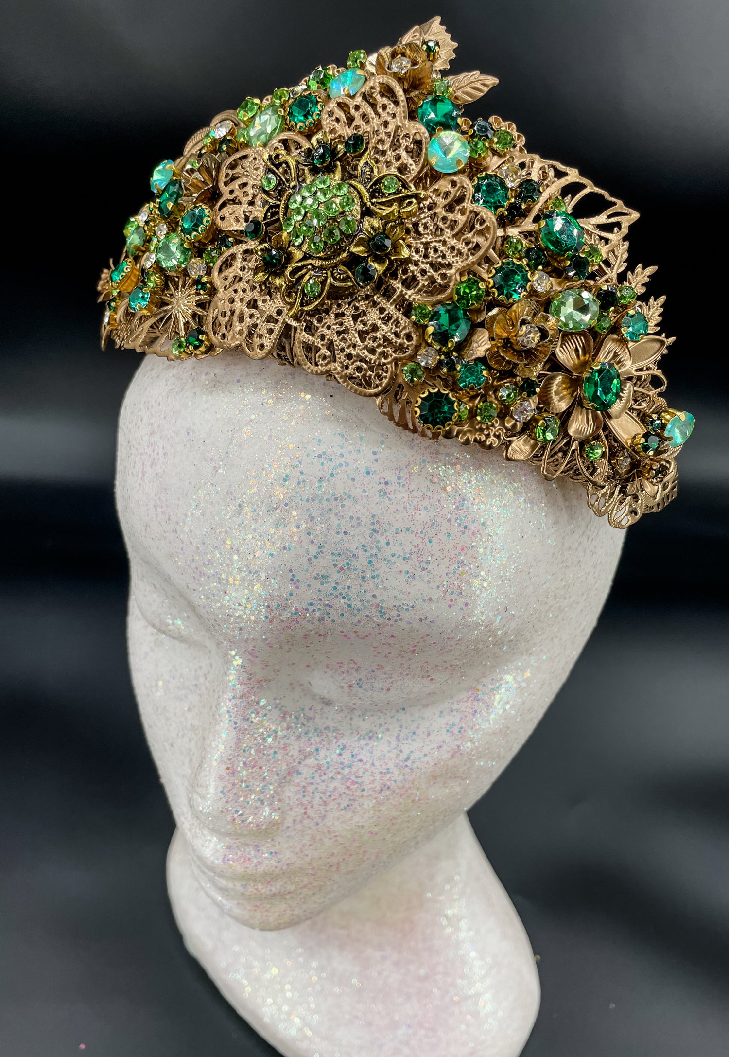 Deluxe Emerald Fae Enchantress Crown