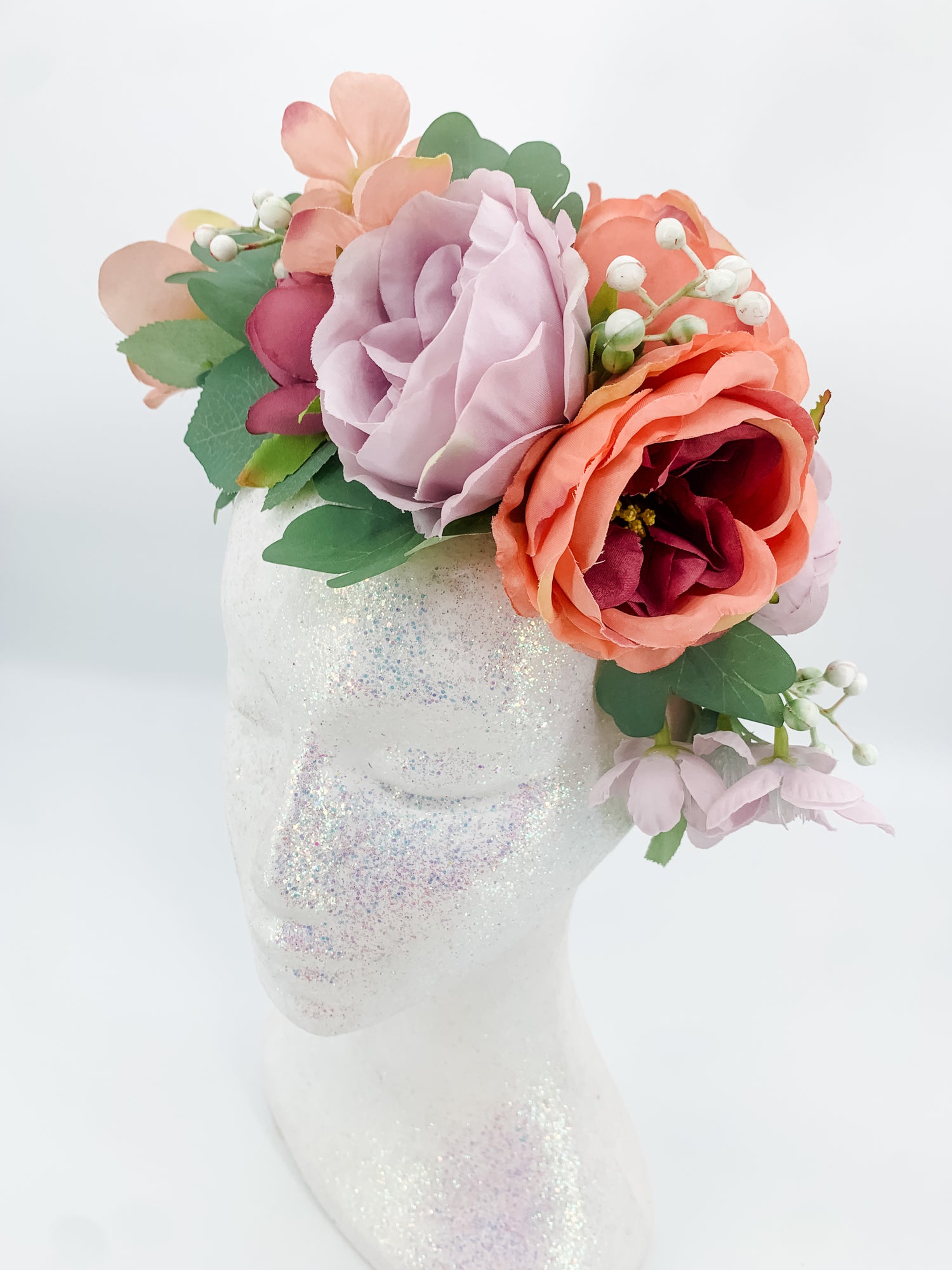 Peach Fantasy Flower crown