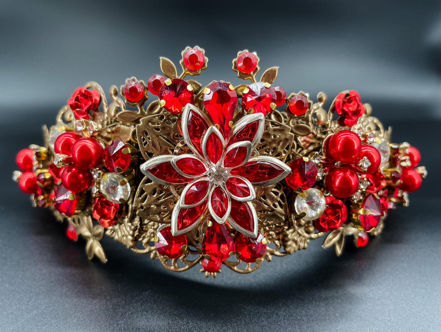 Scarlet Elegance Crown