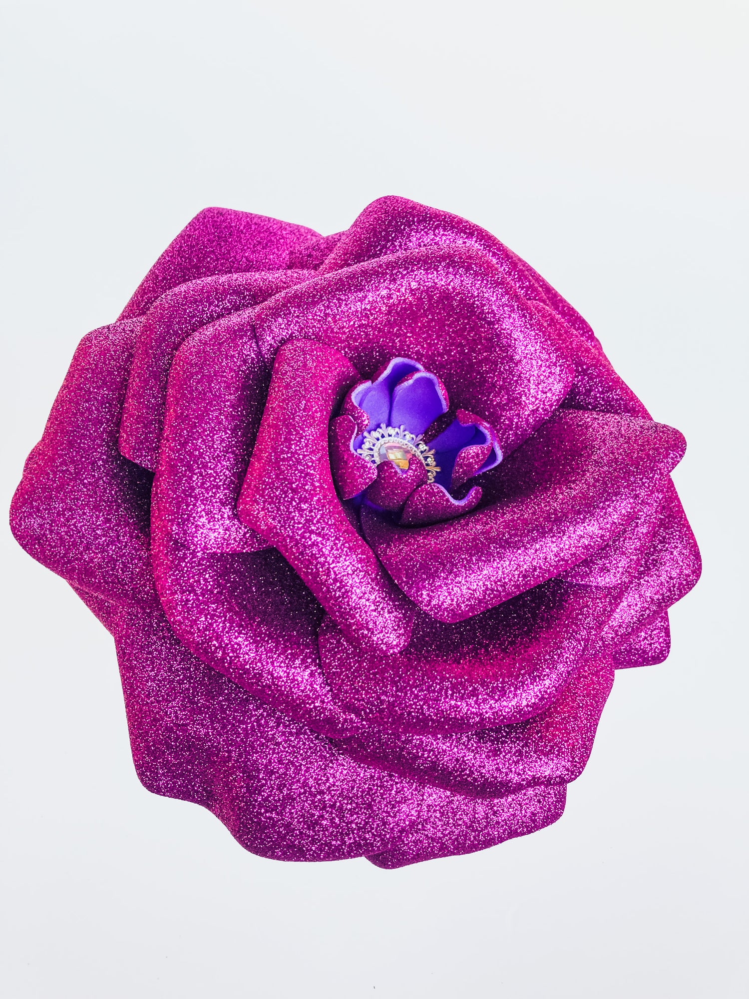 Giant Foam Flower Fascinator- Fuchsia